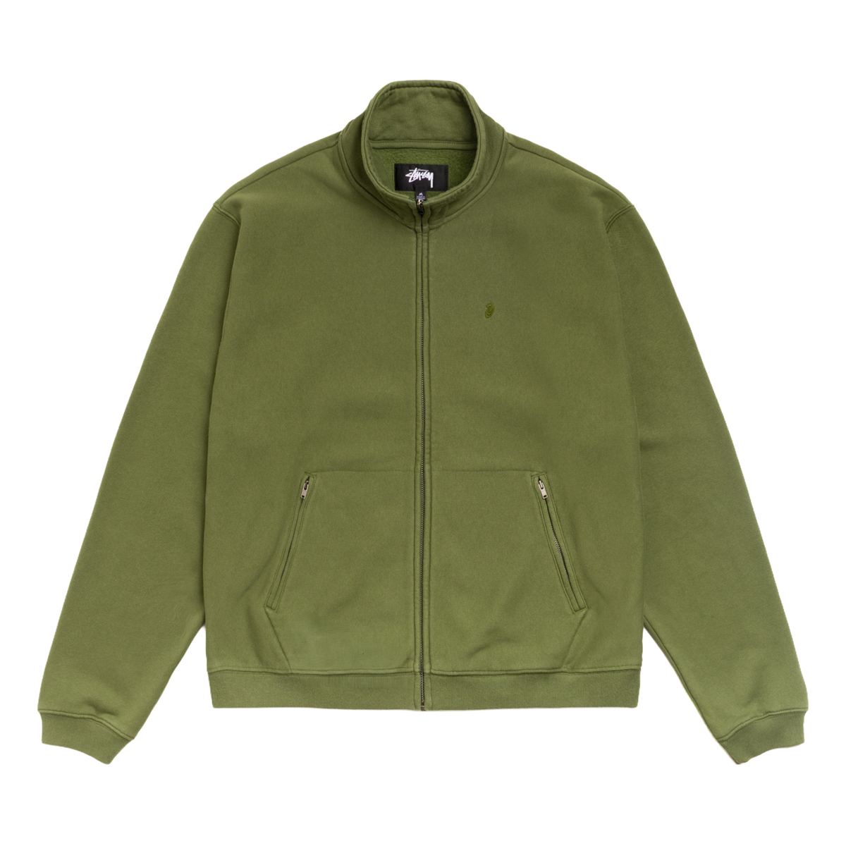 Stussy Zip Fleece Mock Neck - Green