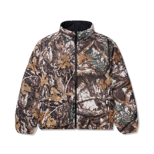 Cash Only Grove Reversible Puffer Jacket - Black / Camo