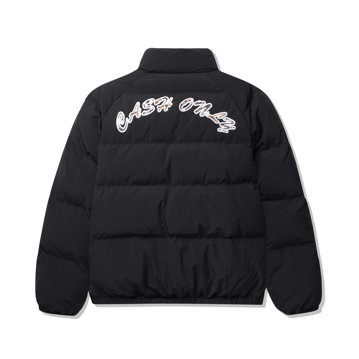 Cash Only Grove Reversible Puffer Jacket - Black / Camo