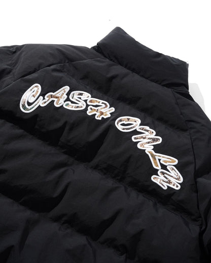 Cash Only Grove Reversible Puffer Jacket - Black / Camo