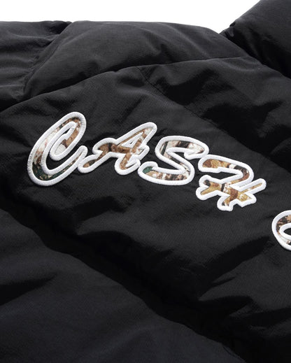 Cash Only Grove Reversible Puffer Jacket - Black / Camo