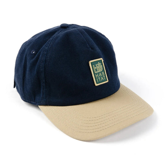 Habitat Harbor Unstructured Twill Cap - Navy/Tan