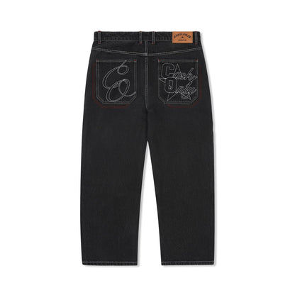 Cash Only Halftime Denim Jeans - Distressed Black