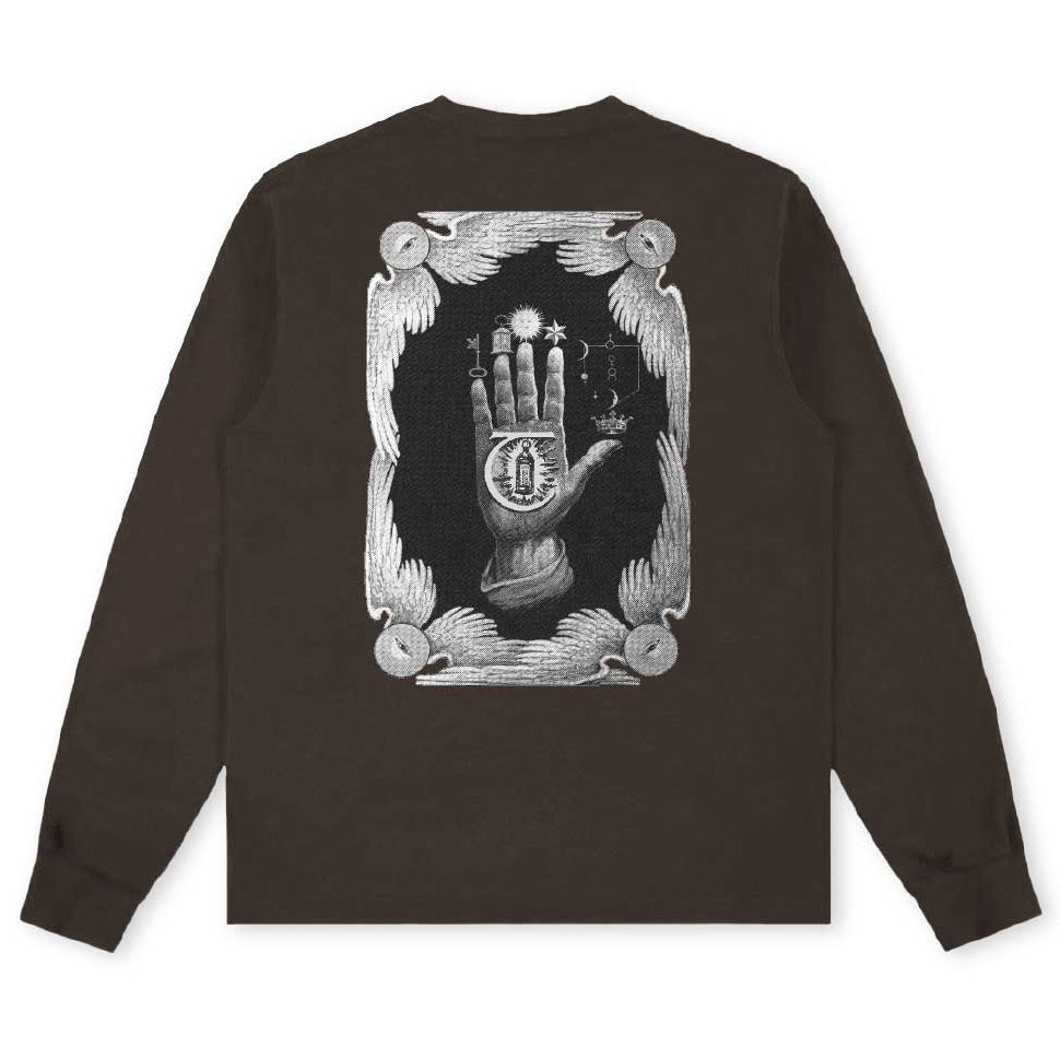 Theories Hand Of Theories Longsleeve - Brown