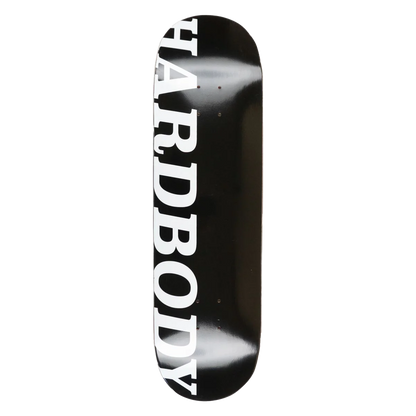 Hardbody Logo (Long) Deck - 8.5 Black/White