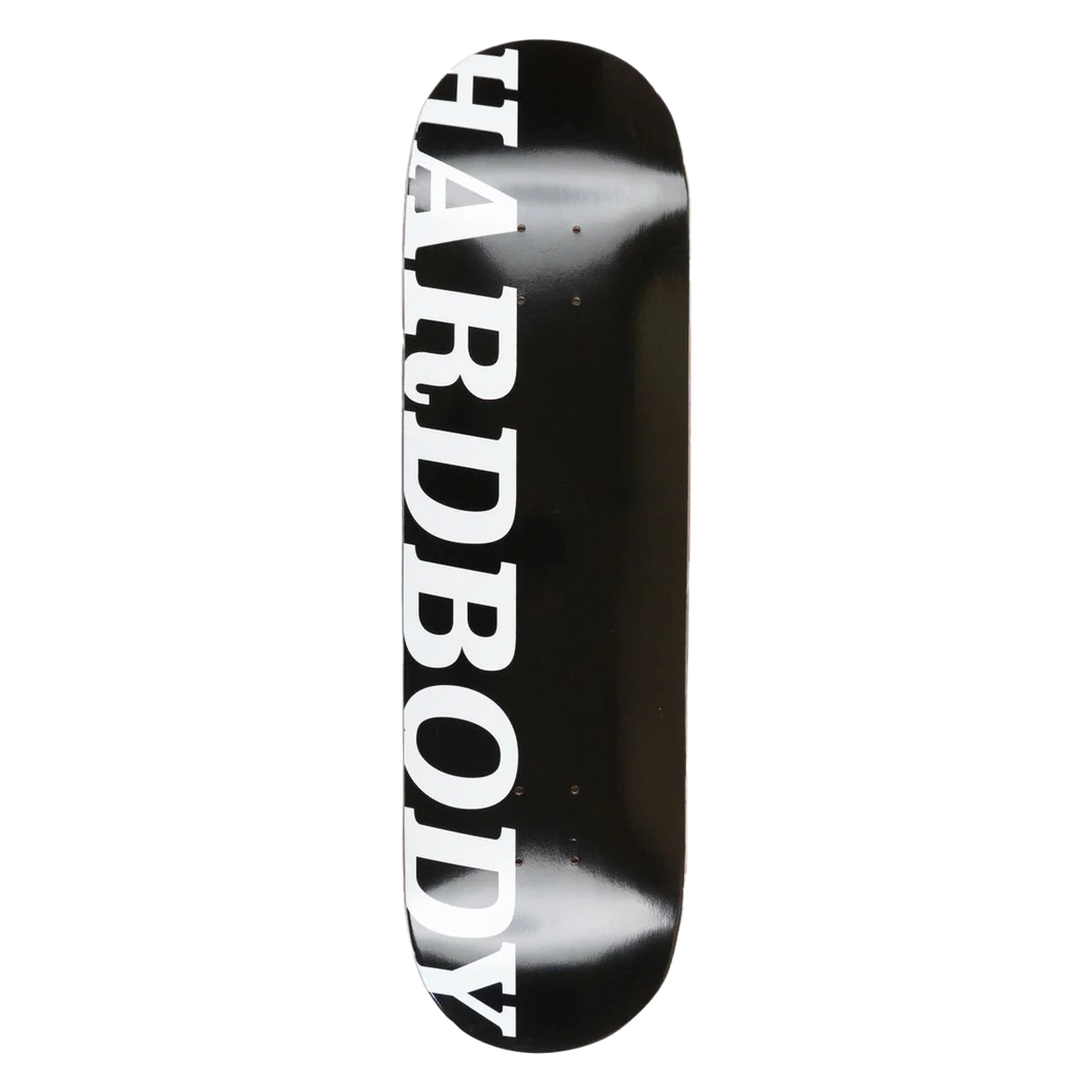 Hardbody Logo (Long) Deck - 8.25 Black/White