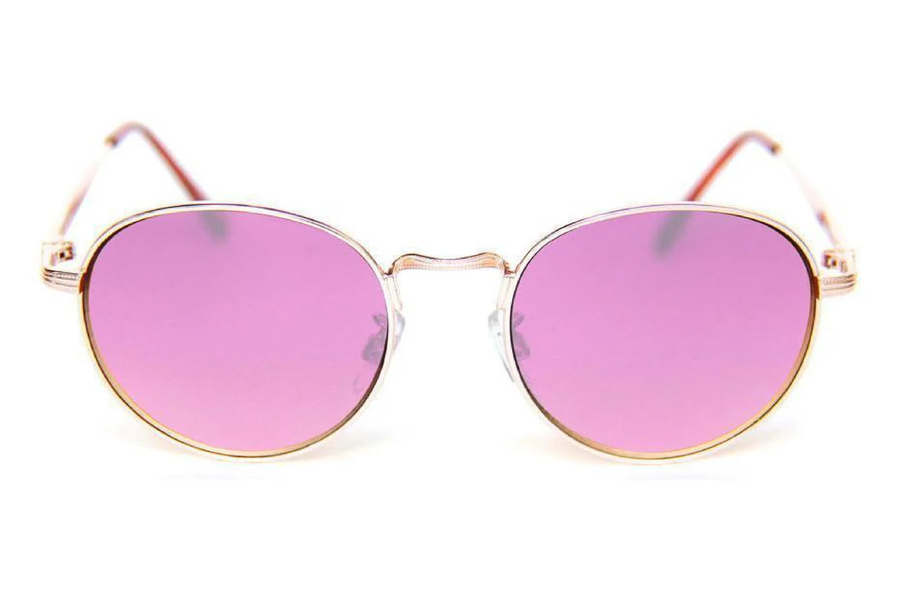 Happy Hour Holidaze Sunglasses - Gold Purple