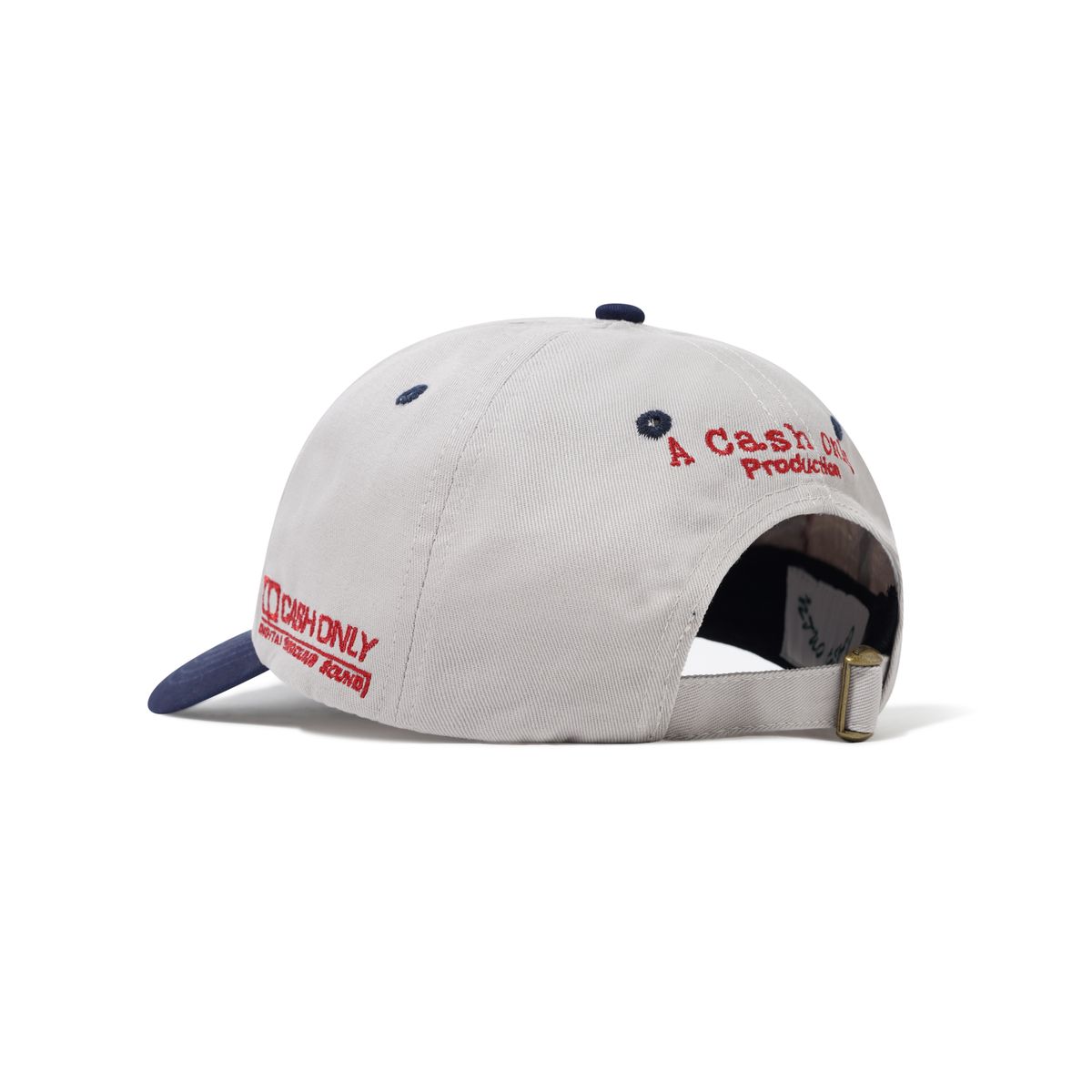 Cash Only Home Video 6 Panel Cap - Light Grey