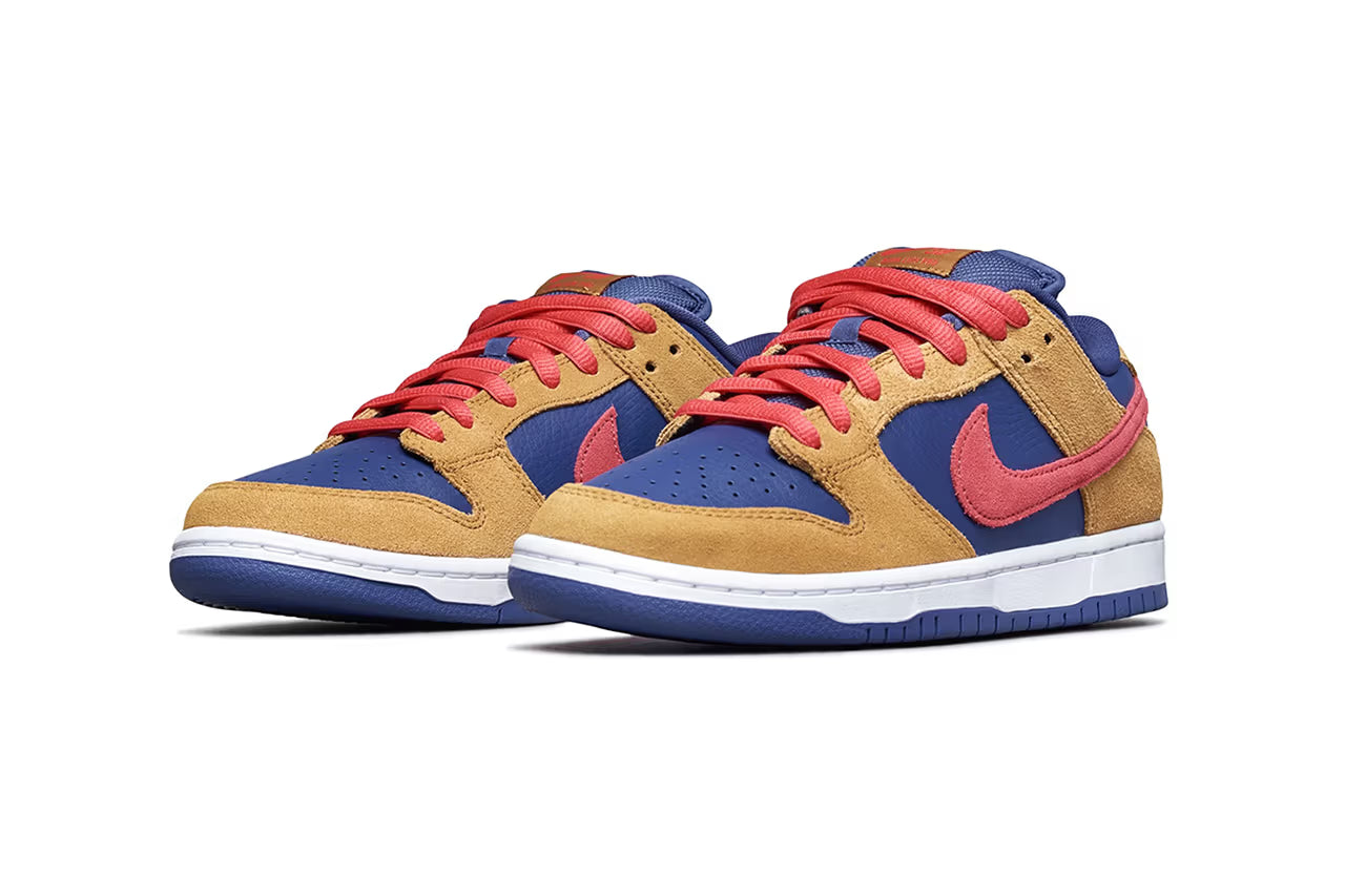 Nike SB Dunk Low Pro - Wheat/Light Fusion Red/Dark Purple