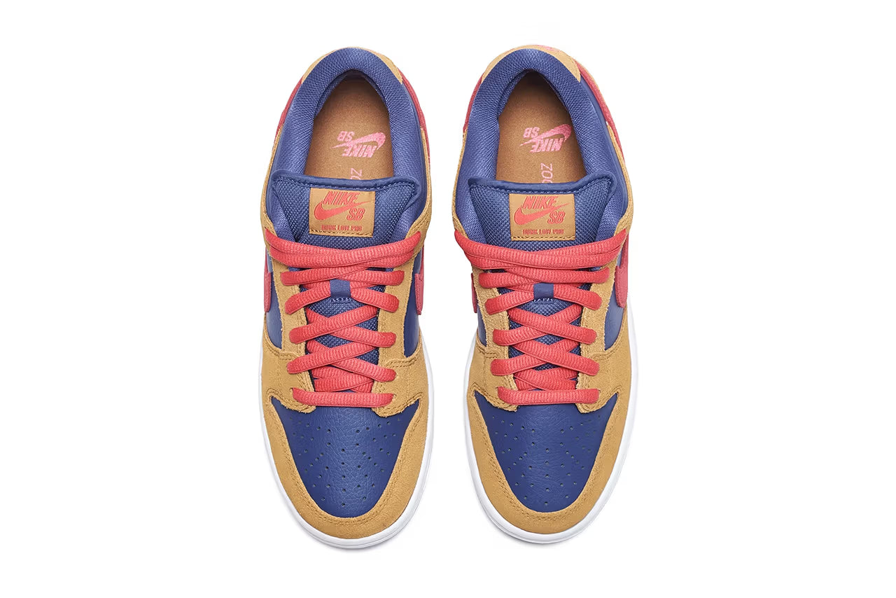 Nike SB Dunk Low Pro - Wheat/Light Fusion Red/Dark Purple
