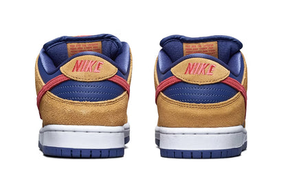 Nike SB Dunk Low Pro - Wheat/Light Fusion Red/Dark Purple