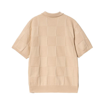 Carhartt WIP Checkered Short Sleeve Polo - Fleur De Sel