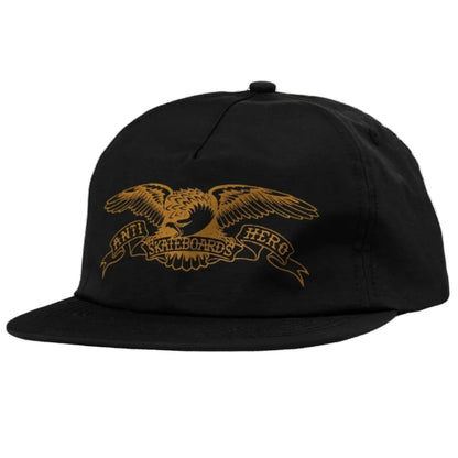 Antihero Basic Eagle Snapback - Black/Brown