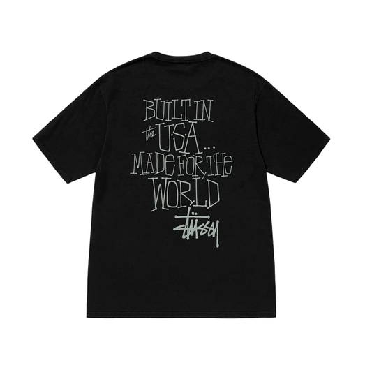 Stussy Built In USA Pigment Dyed Tee - Black