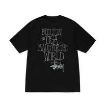 Load image into Gallery viewer, Stussy Built In USA Pigment Dyed Tee - Black