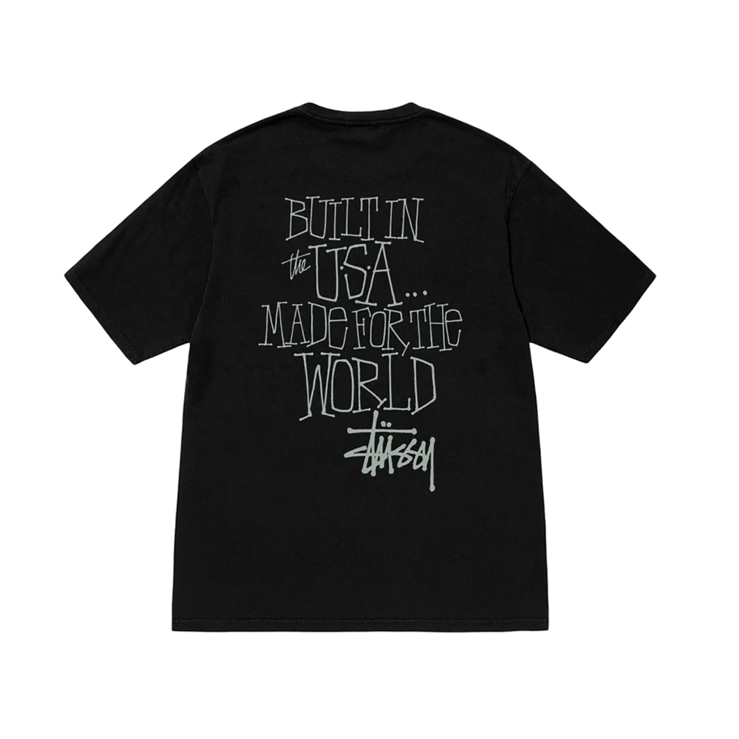 Stussy Built In USA Pigment Dyed Tee - Black