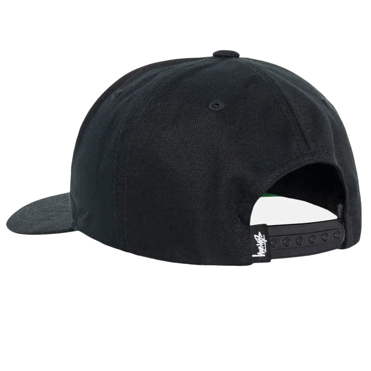 Stussy Mid-Depth Big Stock Snapback - Shadow Black