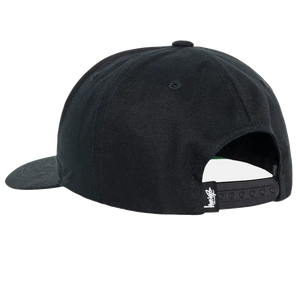 Stussy Mid-Depth Big Stock Snapback - Shadow Black