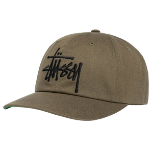 Stussy Mid-Depth Big Stock Snapback - Army Green