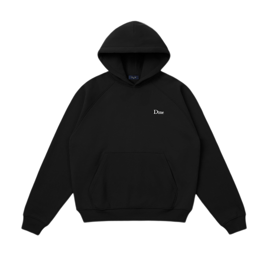 Dime Classic Small Logo Hoodie - Black