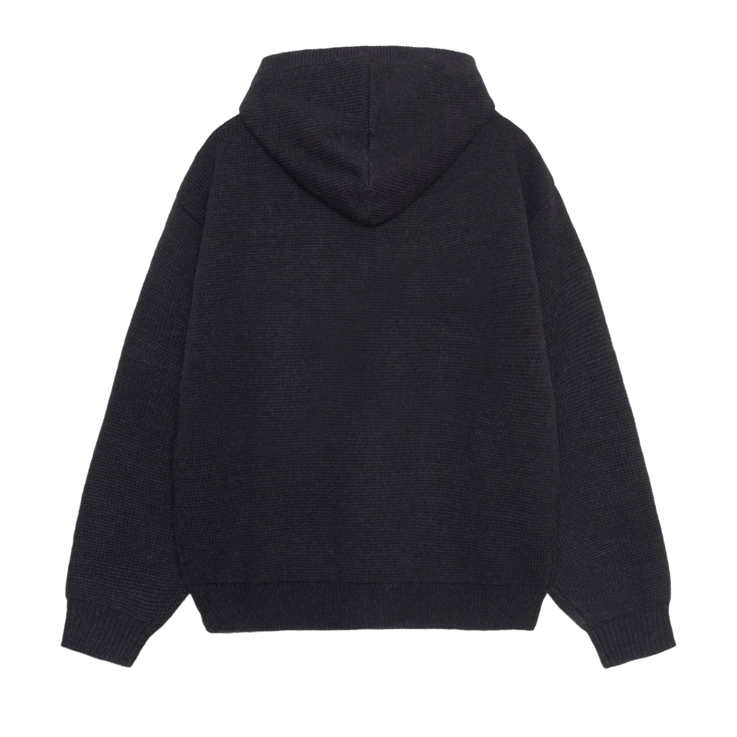 Stussy Felt Patch Knit Hoodie - Black