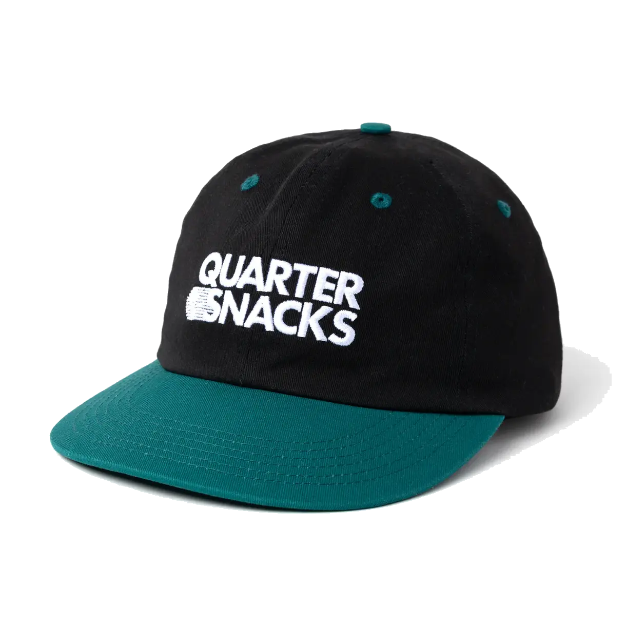 Quartersnacks Journalist Cap - Black/Green