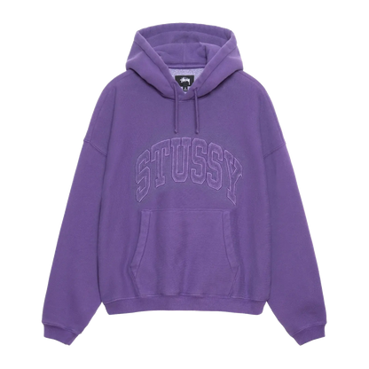 Stussy Embroidered Relaxed Hood - Purple