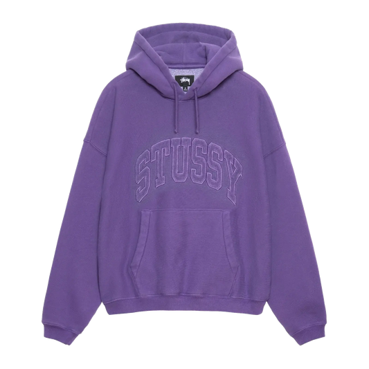 Stussy Embroidered Relaxed Hood - Purple