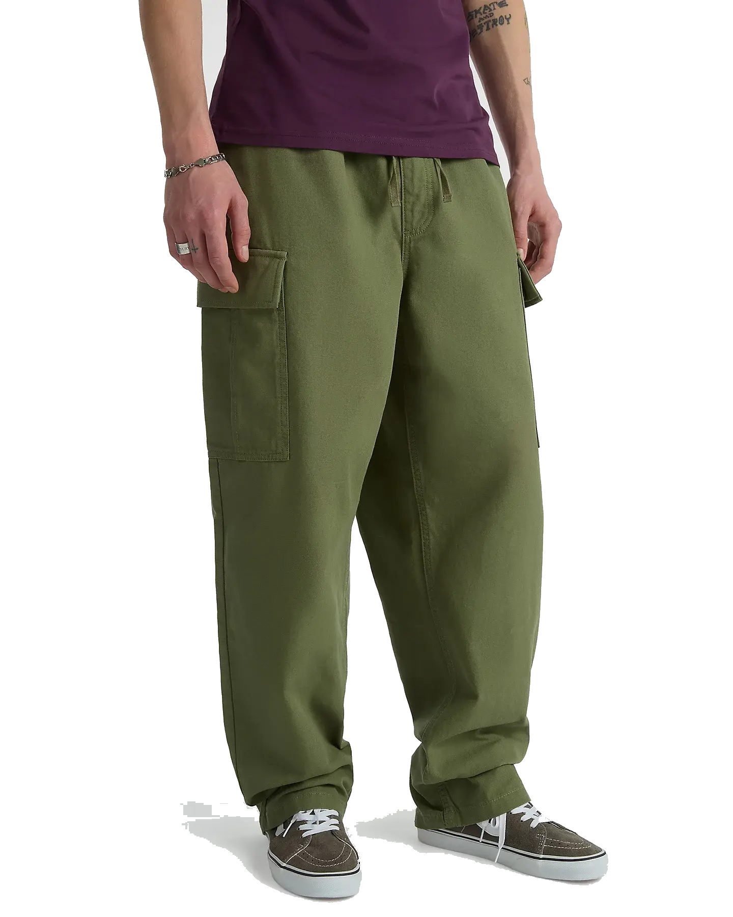 Vans Baggy Tapered Range Cargo Elastic Pants - Olivine