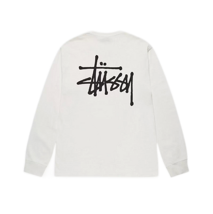 Stussy Basic Pigment Dyed Longsleeve - Natural