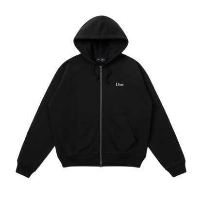 Dime Classic Small Logo Zip Hoodie - Black