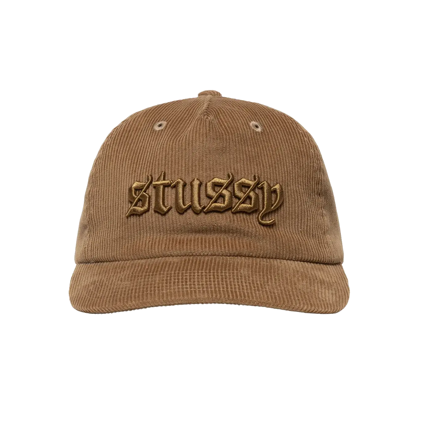 Stussy Corduroy Old English Snapback - Camel