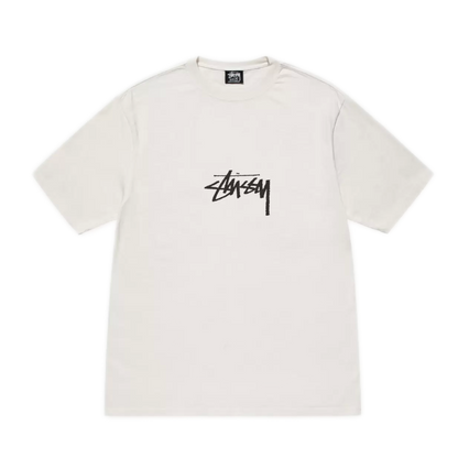 Stussy Small Stock Pigment Dyed Tee - Natural