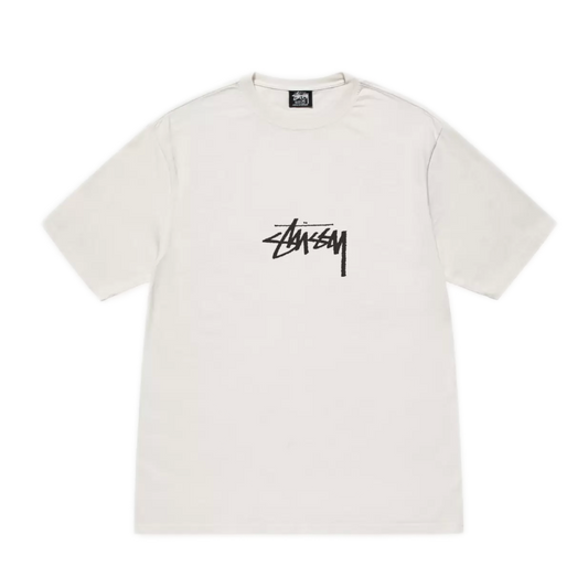 Stussy Small Stock Pigment Dyed Tee - Natural