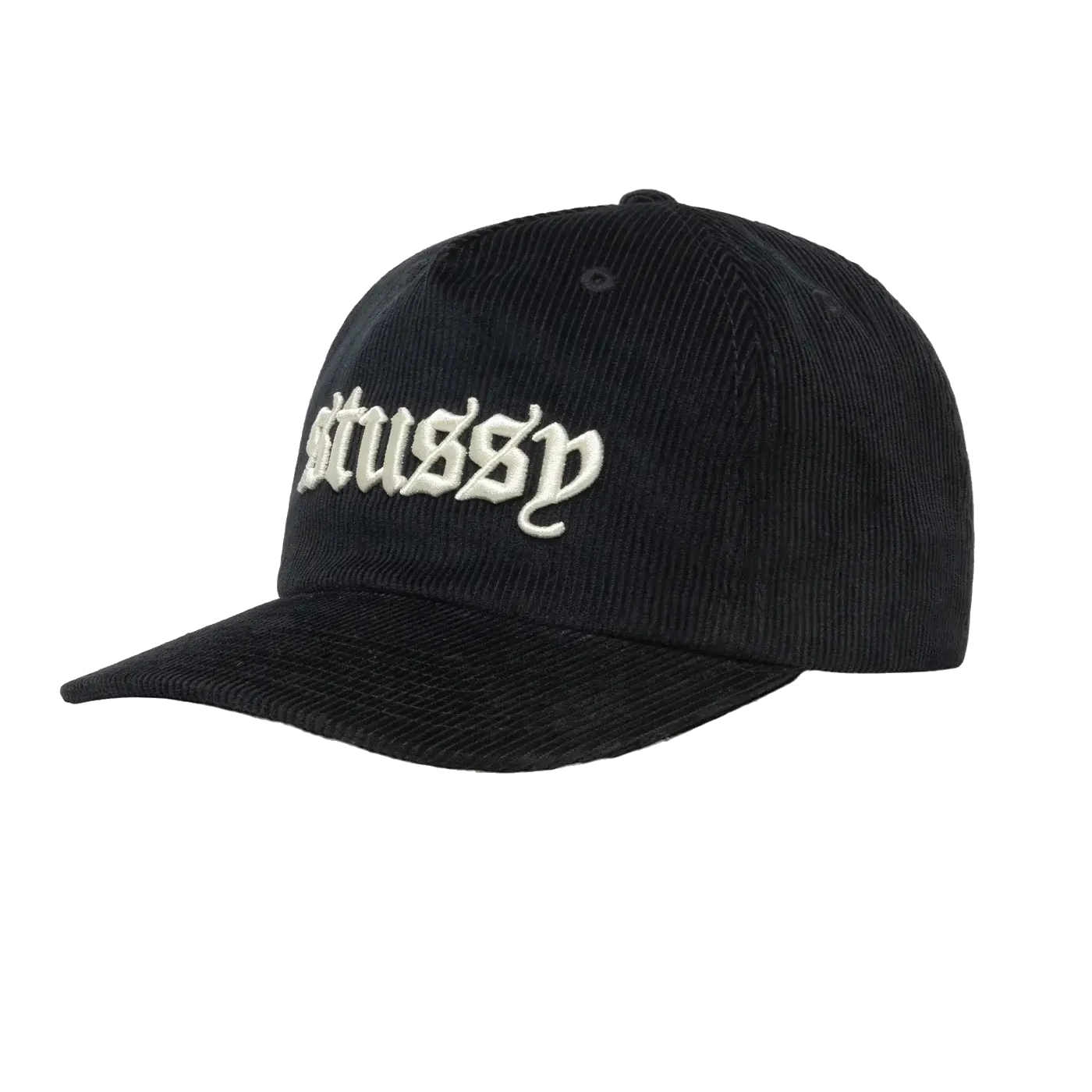 Stussy Corduroy Old English Snapback - Black