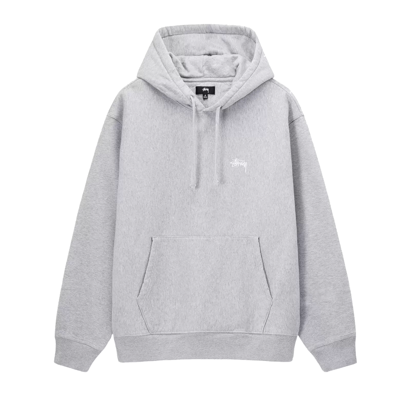 Stussy Stock Logo Hoodie - Grey Heather