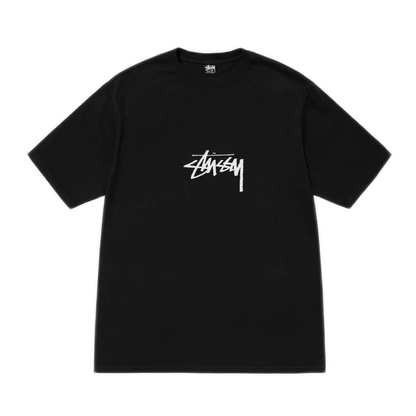 Stussy Small Stock Pigment Dyed Tee - Black