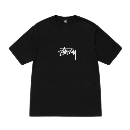 Stussy Small Stock Pigment Dyed Tee - Black