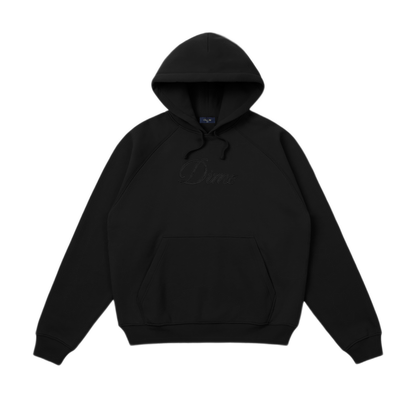 Dime Cursive Hoodie - Black