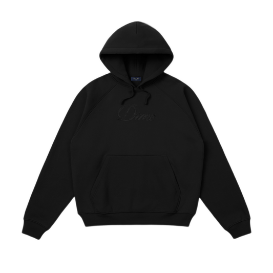 Dime Cursive Hoodie - Black