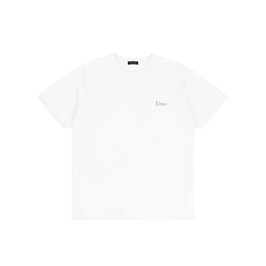 Dime Classic Small Logo Tee - White