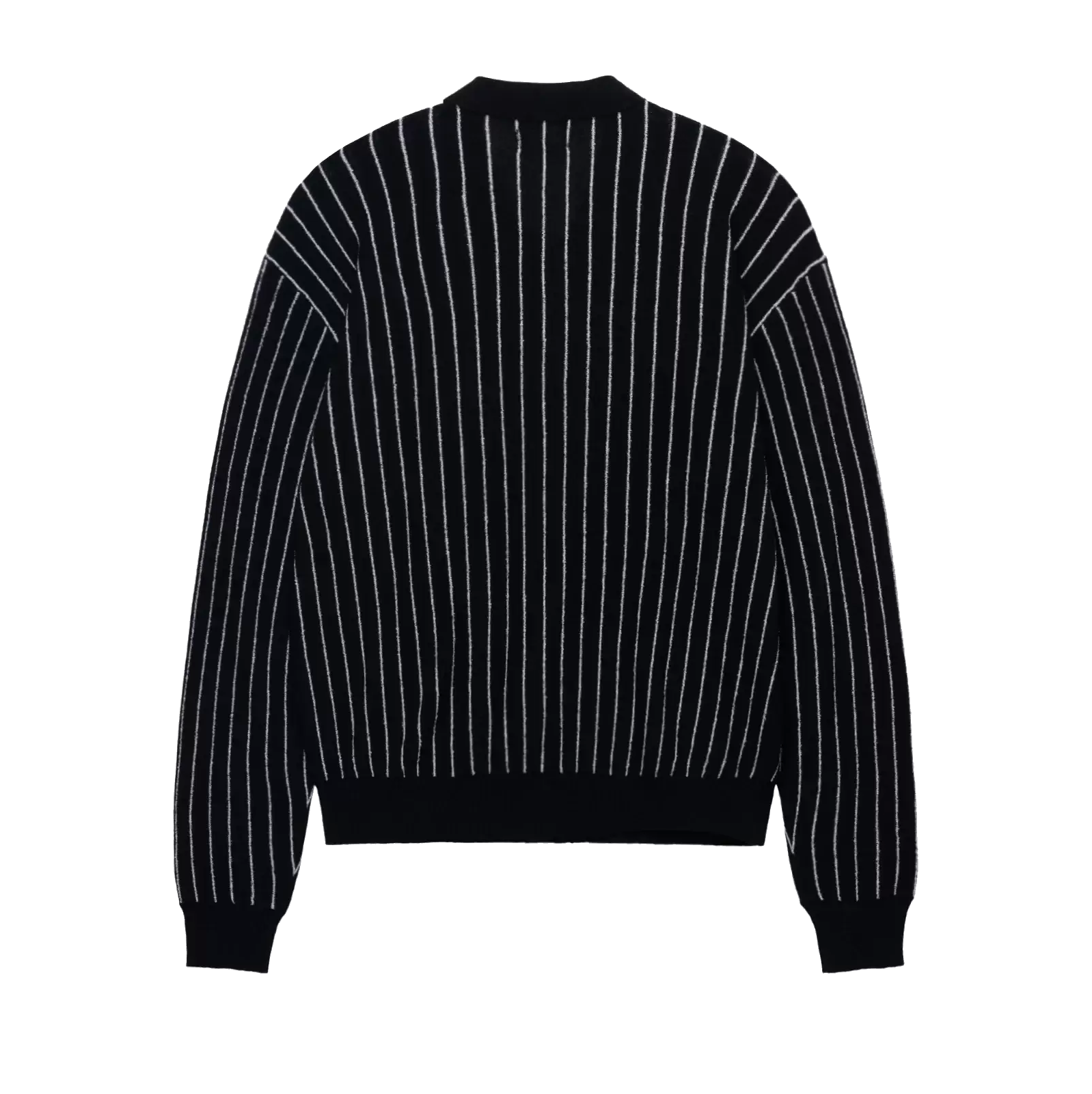 Stussy Light Weight Longsleeve Zip Polo - Black Stripe – Ninetimes 