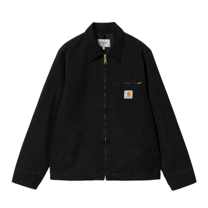 Carhartt WIP Detroit Jacket - Black Aged Canvas