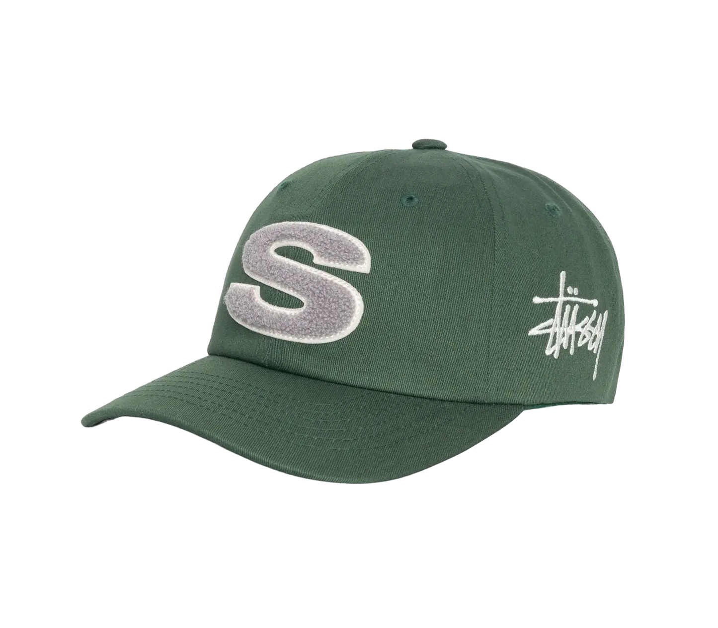 Stussy Chenille S Low Pro Cap - Forest Green