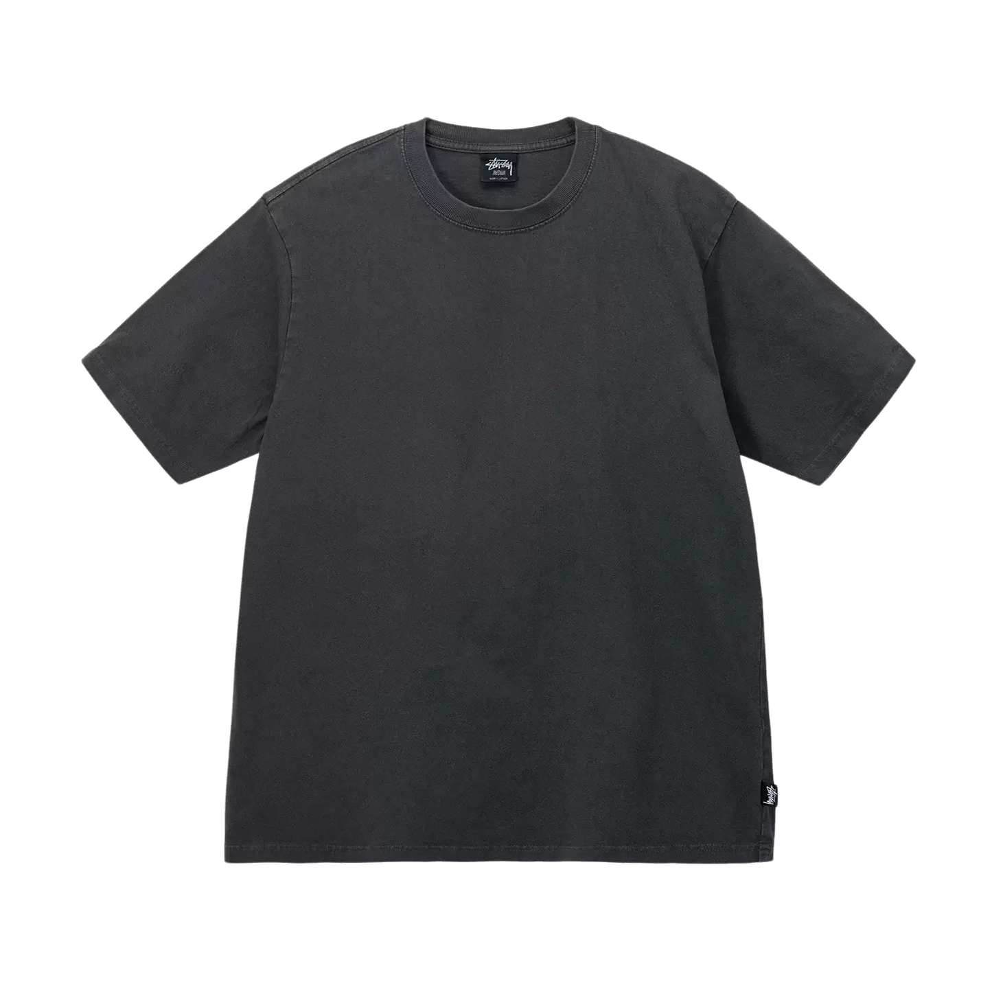 Stussy Heavyweight Pigment Dyed Crew Tee - Black