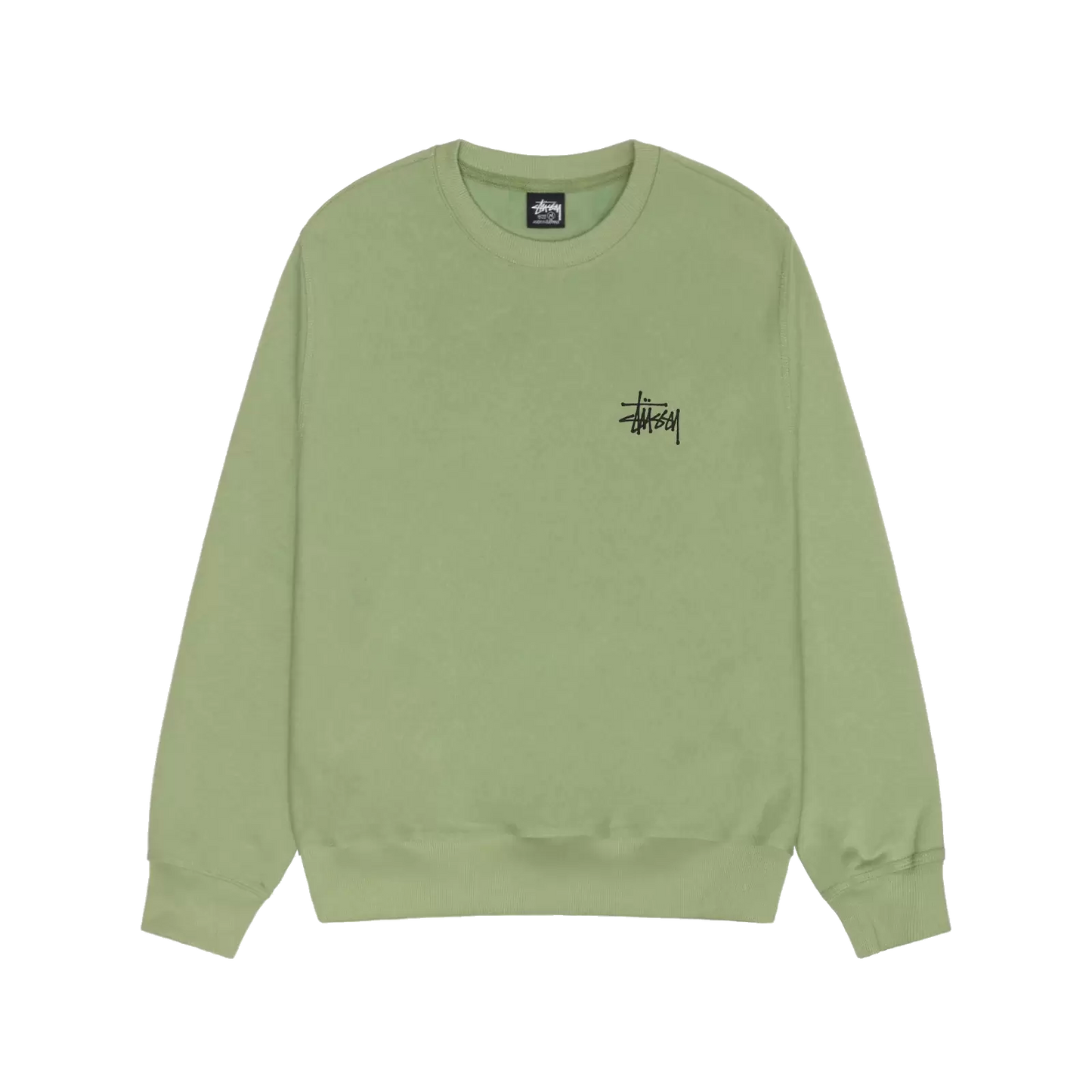 Stussy Basic Crewneck - Moss