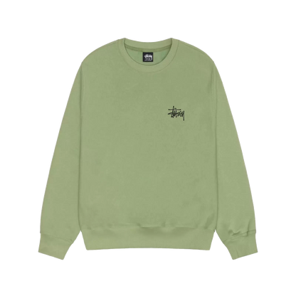 Stussy Basic Crewneck - Moss