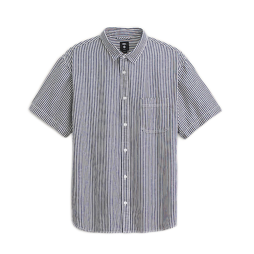 Vans Lawson Stripe Button Up - White/Dress Blues