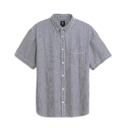 Vans Lawson Stripe Button Up - White/Dress Blues