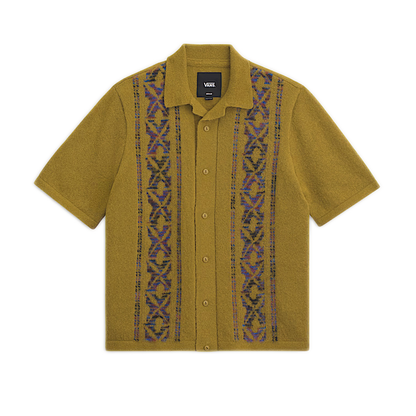Vans Wheeler Polo Sweater - Burnt Gold Yellow